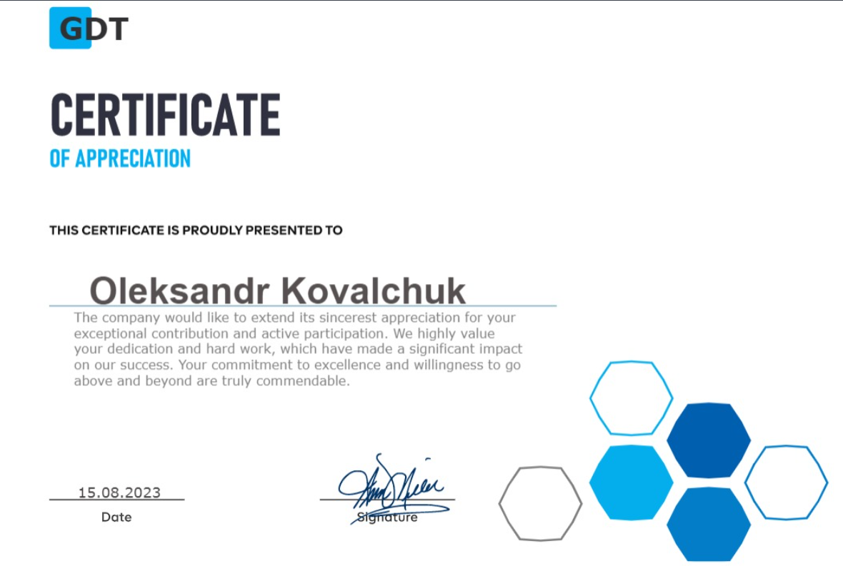 CertGen API interface showing certificate template and generated PDF output